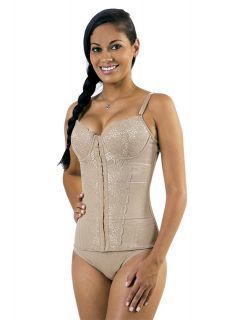 Corset Yoga com Barbatanas, Renda Frontal e no Bojo 3076A