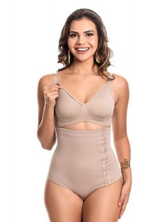 Calcinha Modeladora Yoga Soft Cintura Alta com Abertura Lateral 6029 AB LADO